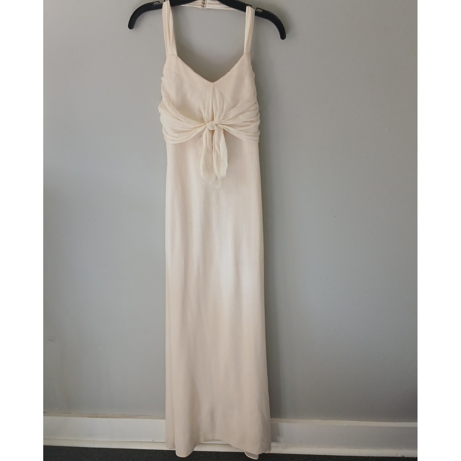 St.John By Marie Grey Women's Size 6 Santana Knit Chiffon Maxi Evening Dress